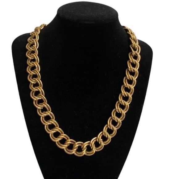 Givenchy Vintage 1970’s Gold Tone Necklace 10” - Picture 1 of 4